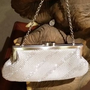 Whiting and Davis Dimple Mesh Clutch (Swarovski)